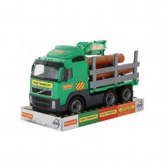 Camion cu lemne - Volvo PowerTruck, 45x19x25 cm, Wader