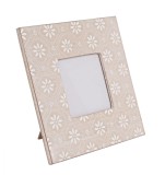 Cumpara ieftin Rama foto de masa lemn crem alb 20 cm x 20 h