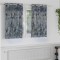 vidaXL Draperie cu perdele 2 pcs Argintiu 140 x 140 cm Catifea