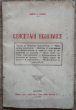 Cercetari economice - Alex. C. Cusin// 1926