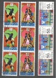 Korea 1978 3 x Football history Mi.1733-1734 1744 used TA.191, Stampilat