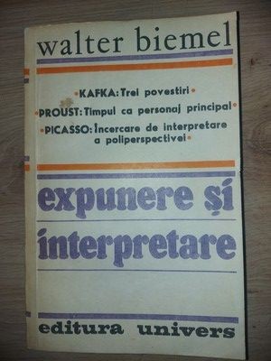 Expunere si interpretare- Walter Biemel foto