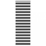 vidaXL Jaluzea tip zebra neagră lățime țesătură 80,9 cm poliester