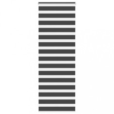 vidaXL Jaluzea tip zebra neagră lățime țesătură 80,9 cm poliester