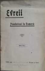 1910 &rdquo;Evreii pamanteni in Cameră&rdquo; politica iudaica parlament / Iasi, Jassi