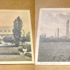 A608-I-Set 2 Carti postale vechi I.G.Fabrik Industrie anii 1920-30 Germania.