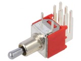 Comutator basculant 3 poziții ON-OFF-ON 1A/250VAC 3A/28VDC