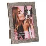 Ramă Foto Glitter, 10x15 cm, Roz și Bej, Verticală și Orizontală, Montare Pe Perete și Masă, Oem