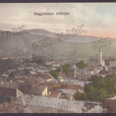 2466 - BAIA-MARE, Panorama, Romania - old postcard - used - 1917