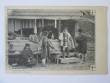 Rară! Salutări din Romania-Grup de tigani romani,carte poștală aprox.1900