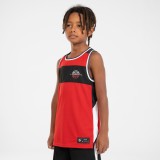 Maiou Reversibil Baschet T500R Negru-Roșu Copii