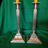 PERECHE DE SFESNICE ARGINTATE - FRANTA anii '50