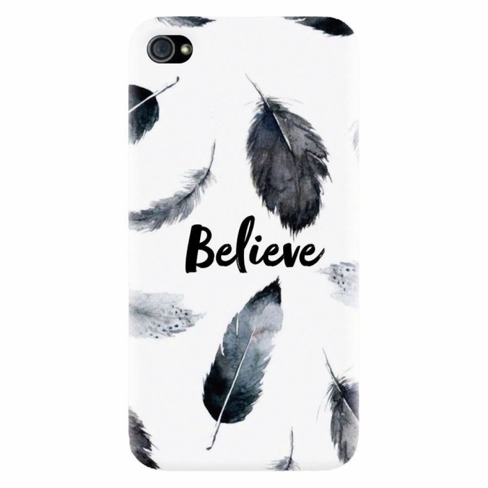 Husa silicon pentru Apple Iphone 4 / 4S, Believe