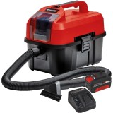 Einhell TE-VC 18/10 Li PXC + Starter Kit - Aspirator 90 mbar + Set 1 acumulator si incarcator Li-Ion 18 V 4 Ah