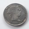 Moneda Argint Spania 40 Centimos 1866 Isabella II