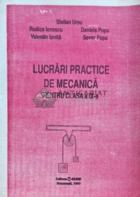 Lucrari Practice de Mecanica - 1995 - Daniela Popa (K197)