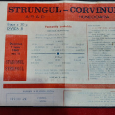 program Strungul Arad - Corvinul Hd.