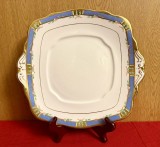 PLATOU DIN PORTELAN ENGLEZESC- MARCAJ ROYAL ALBERT- CROWN CHINA 1927-1935 L24,5CM