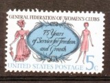 SUA 1966, Aniversari, Club Femei, serie neuzata, MNH