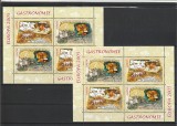 ROMANIA 2005 LP 1683 c EUROPA 2005 GASTRONOMIE PERECHE BLOCURI DE 4 TIMBRE MNH, Nestampilat