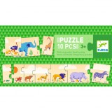 Puzzle din lemn De la mic la mare, Djeco