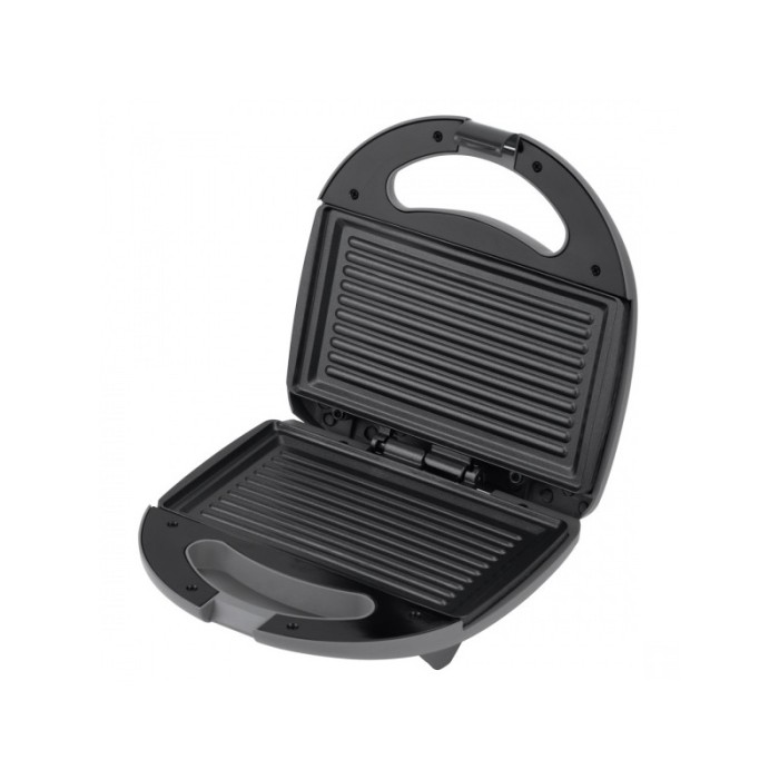 Sandwich Maker Floria, putere 800 W, indicator luminos, placi care nu se lipesc, Negru