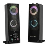 Set 2 difuzoare PC, 2.0, Blow MS-28, negru