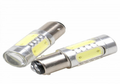 1157-60T-7.5W - Bec cu LED auto, 12V alb foto