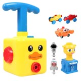 Cumpara ieftin Jucarie interactiva lansator de baloane Edman POB Fun Puzzle - masinute cu baloane, educativ, pompa pentru baloane, 12 baloane, Galben Duck