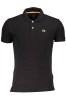 La Martina Tricou polo barbati, cu mini logo brodat, Slim Fit, Negru, S, 2XL, L, M, XL