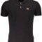 La Martina Tricou polo barbati, cu mini logo brodat, Slim Fit, Negru, S