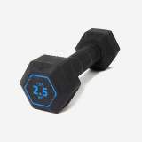 Ganteră HEX DUMBBELL 2,5 kg Negru, Corength