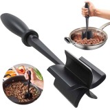 Tocator de carne manual, flippy, cu lama pentru tocarea si amestecarea carnii, 28x6cm, cu 5 lame curbate, rezistent la caldura, multifunctional, plast