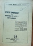 LEGEA TIMBRULUI SI A IMPOZITULUI PE ACTE SI FAPTE JURIDICE - 1940: POSEDA TIMBRU