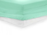 Cearsaf de pat cu elastic, Heinner, Turcoaz, 180x200cm (Bumbac 100%)