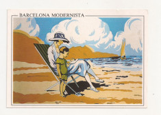 FA9 - Carte Postala- SPAIN - Barcelona Modernista, La Educacion , necirculata foto