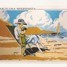 FA9 - Carte Postala- SPAIN - Barcelona Modernista, La Educacion , necirculata