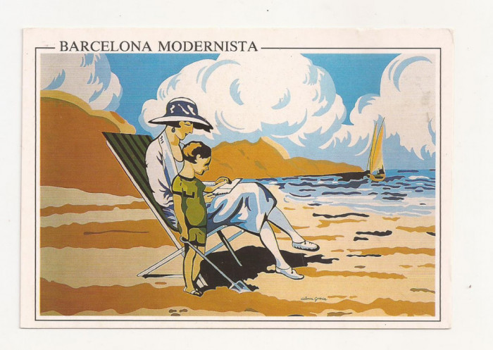 FA9 - Carte Postala- SPAIN - Barcelona Modernista, La Educacion , necirculata
