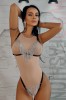 Q587RR-1 Set 2 piese ham fetish din benzi elastice reglabile, S/M