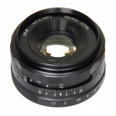 Obiectiv manual Meike 35mm F1.7 pentru Olympus si Panasonic MFT M4/3-mount