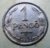 1.221 UNGARIA WWII 1 PENGO 1942, Europa, Aluminiu