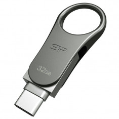 Memorie USB Silicon Power Mobile C80 32GB USB 3.0 Type-C Silver foto