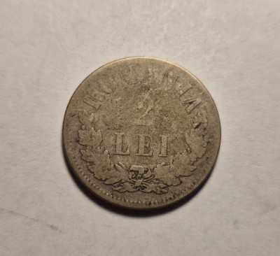 2 lei 1872 Rara foto