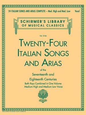 24 Italian Songs and Arias Complete: Med. High and Med. Low Voice foto