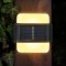 Set 2 lampi solare LED de perete, IP44 pentru exterior, autonomie 12 ore, 9x9x2.3cm, negru Household NewTrend