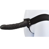 Dildo strap-on scobite - Loving Joy Strap-On Scobit 23 cm Culoare Neagra Lungimea si Grosimea pe Care Iubita Ta o Doreste