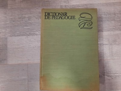 Dictionar de pedagogie foto