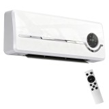 HOMCOM &Icirc;ncălzitor Electric 2000W de Perete cu 3 Moduri, Timer, Telecomandă și Blocare Copii | Aosom Romania