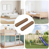 vidaXL Doweluri din lemn 2 pcs Maro &Oslash;8 x 35 mm Lemn masiv 864367