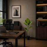 Planta artificiala Monstera Deliciosa cu 8 frunze, 140 cm, verde